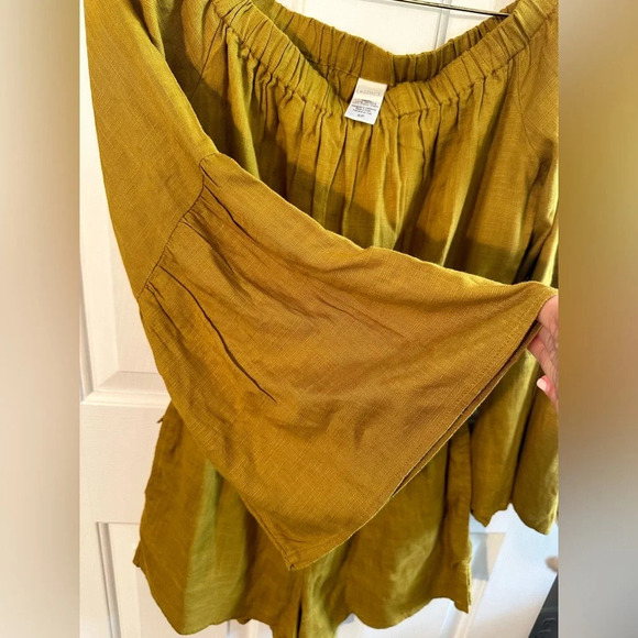 L*Space SweetPea Miranda Shorts Romper Statement Sleeves Off Shoulder ⚠️READ⚠️ - Picture 10 of 16